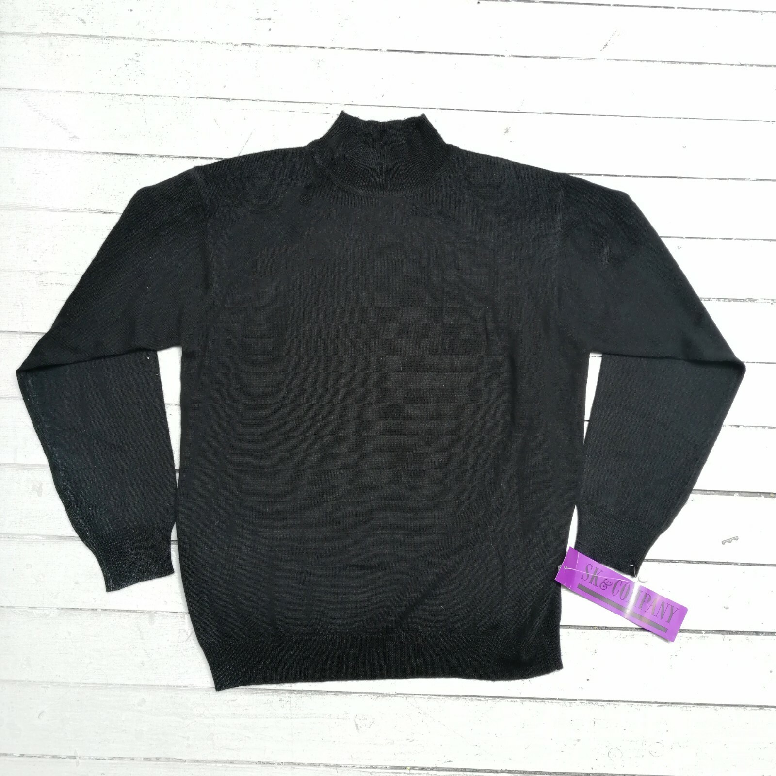 Vintage Women&rsquo;s SK & Company Style #790257 Black Long Sleeve Shirt Size L (NWT)