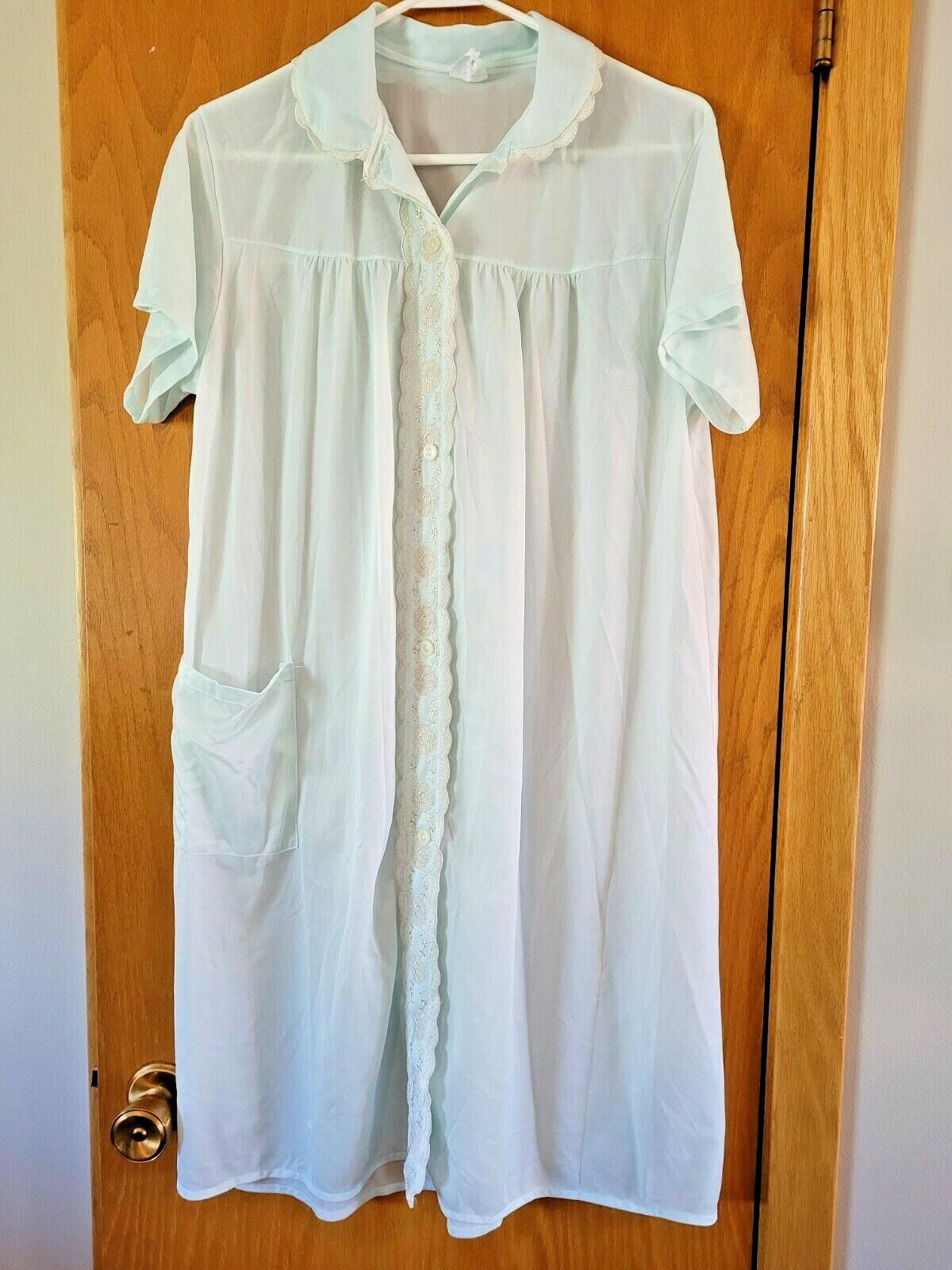 Philmaid M Vintage Sheer short sleeve nightgown Nighty Grannycore Silky