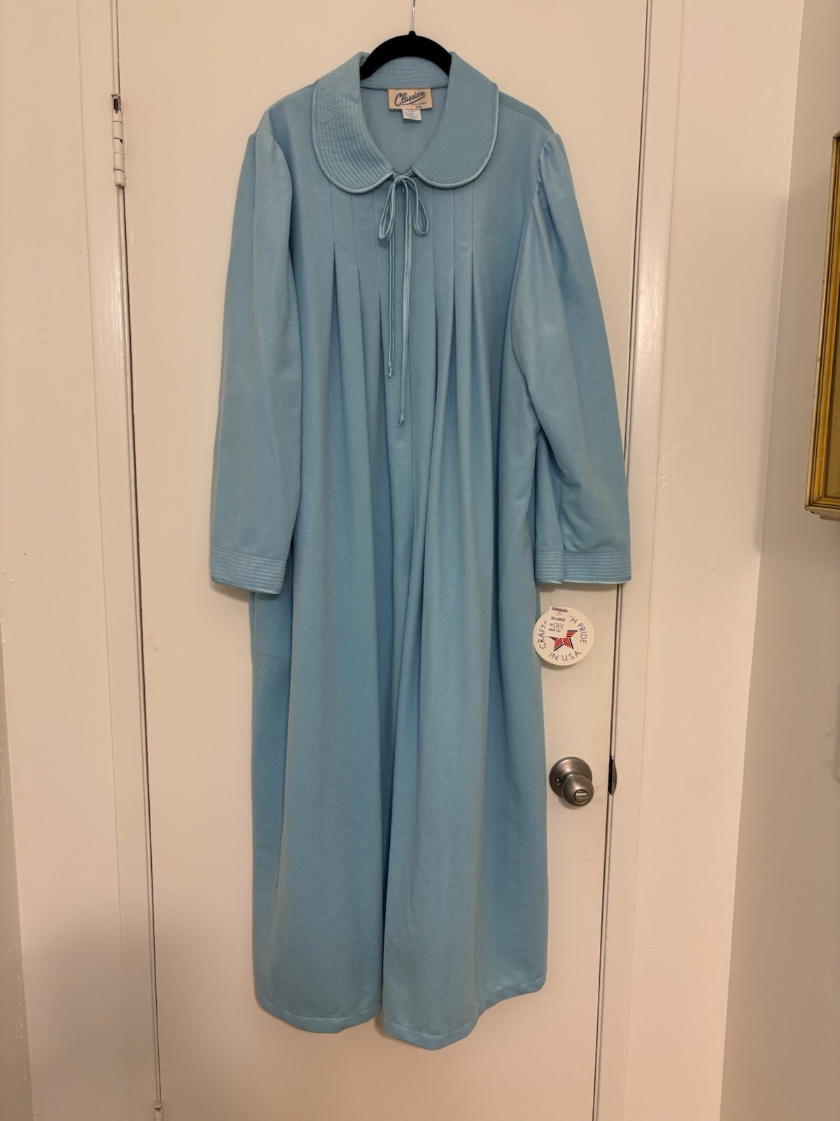Vintage 70s Velour Montgomery Wards Old-NWT House Coat Bathrobe XXL USA Made