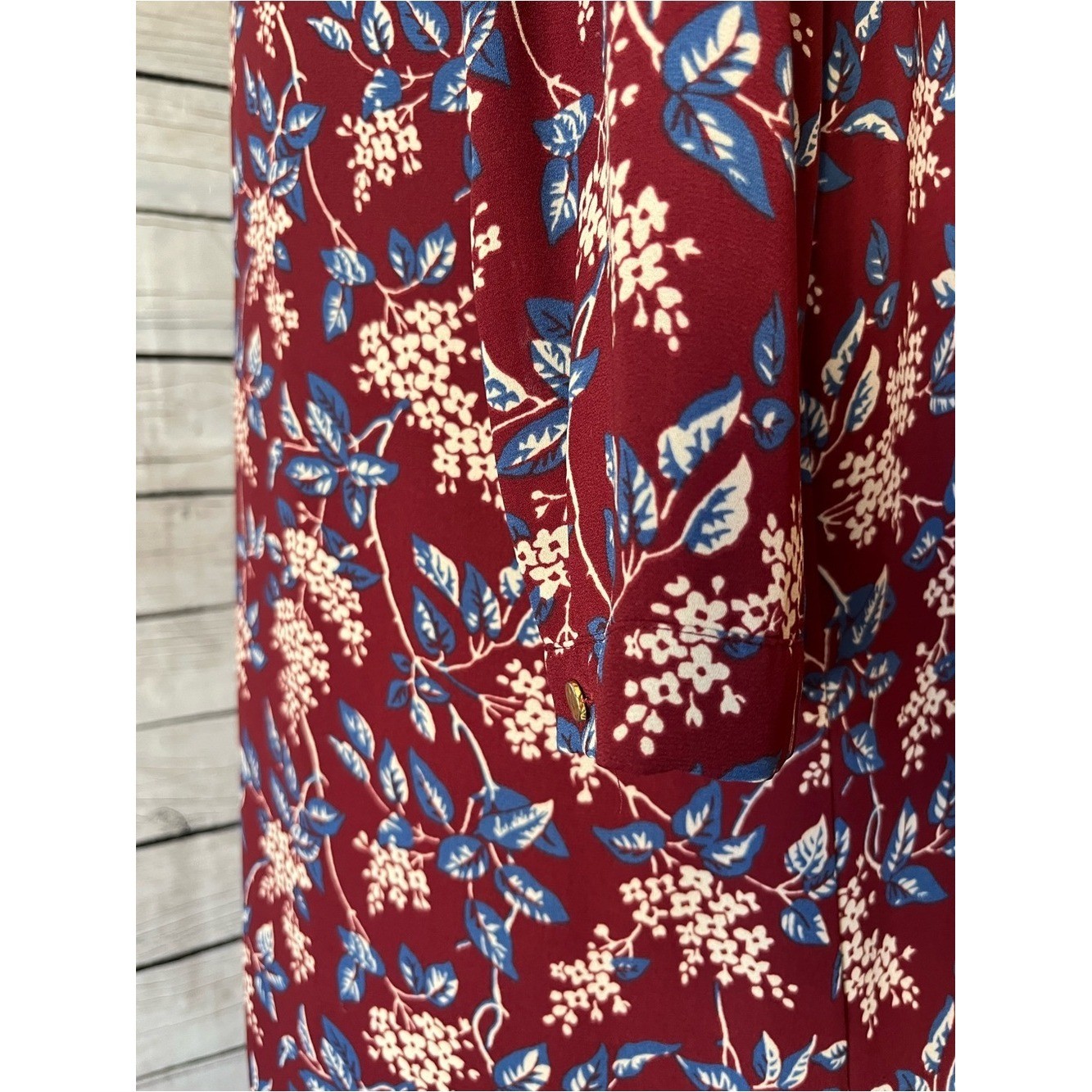 Madewell Button-Back Dress in Antique Flora