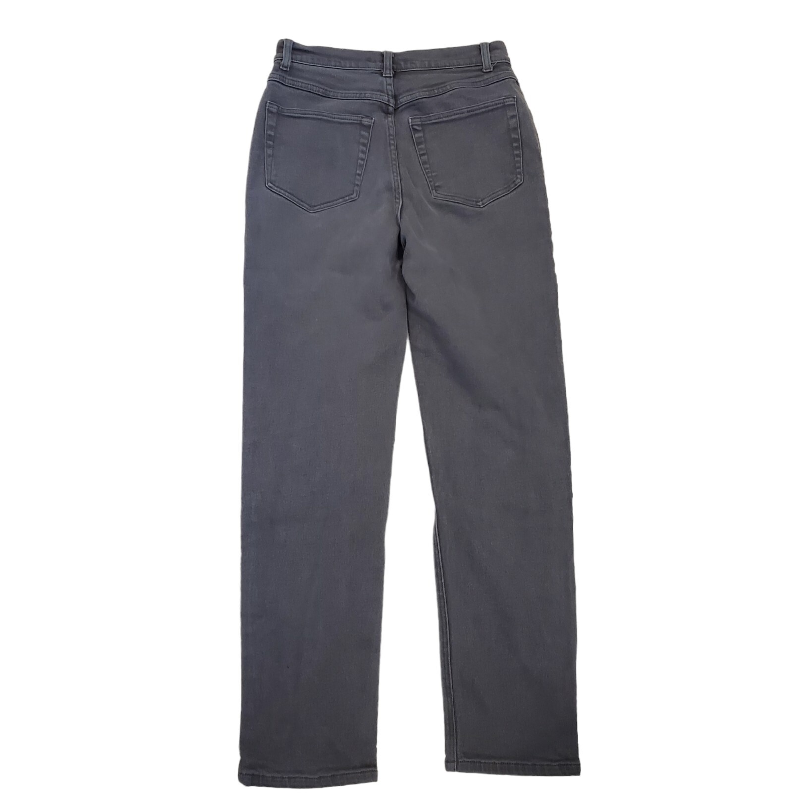 90s Gray Jeans High Waisted Gray Straight Leg Stretch Sz 6 x 29.5 Grunge