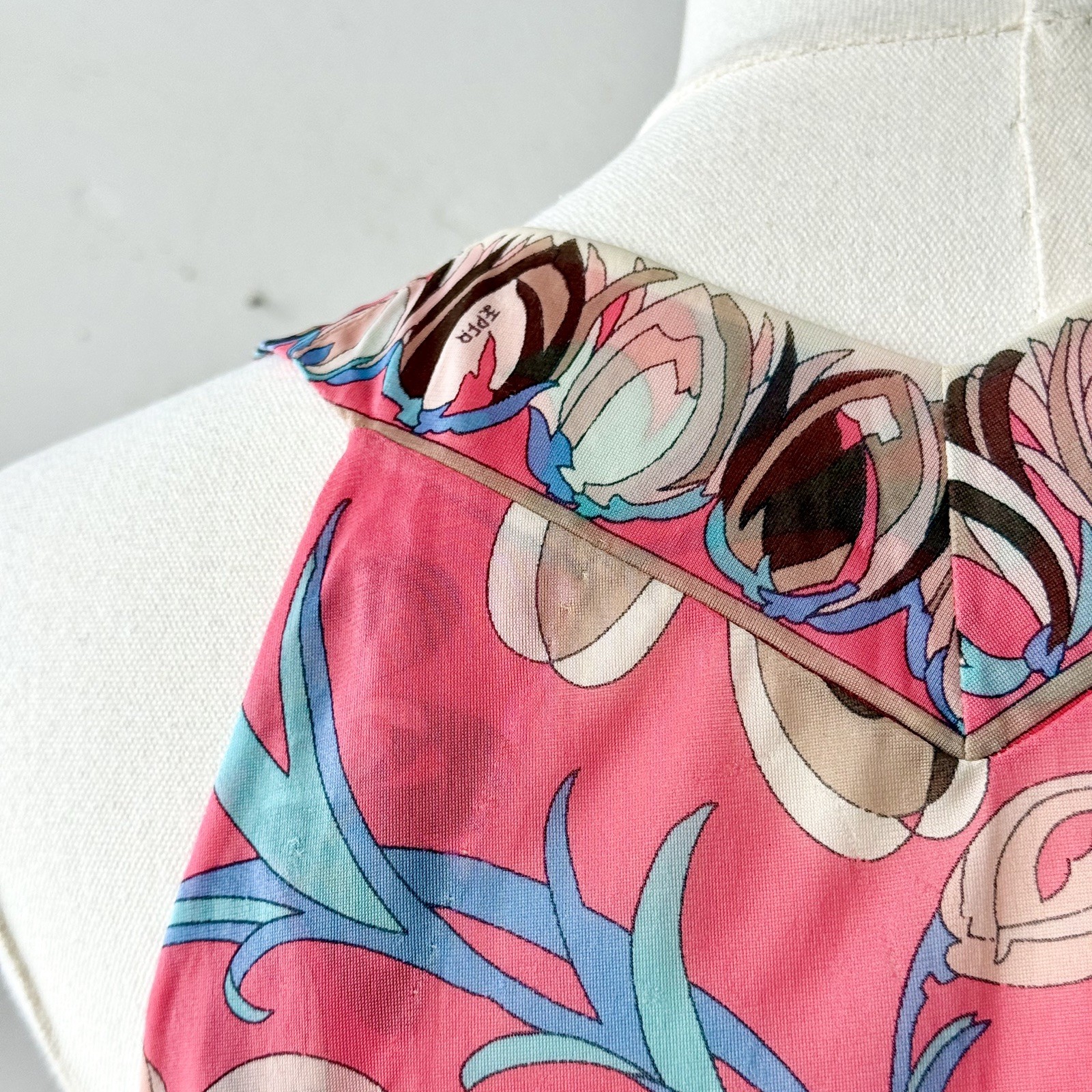 VTG 1960’s Emilio Pucci For Formfit Rogers Slip Or Mini Dress, Iconic Print, Mod