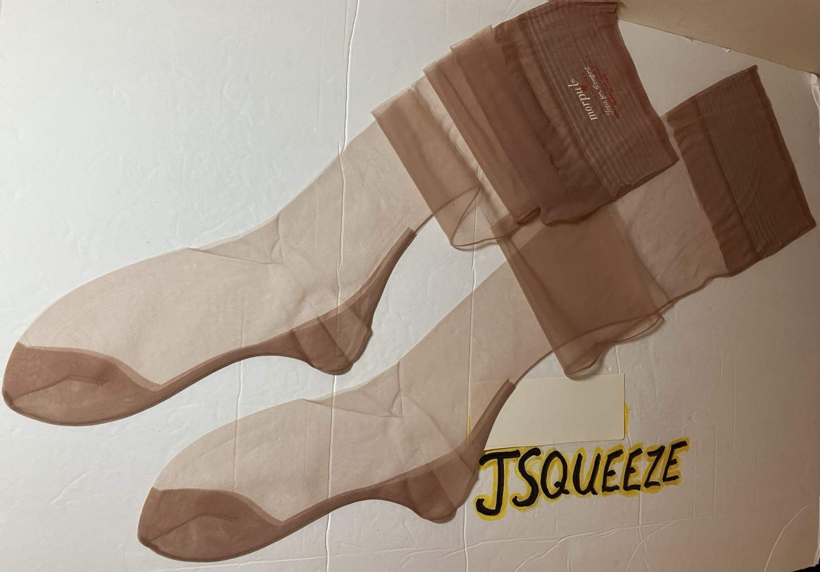 3 PAIR 1940 FULL FASHIONED GLAMOUR SHEER NYLON STOCKINGS CUBAN HEEL SEAMED BEIGE