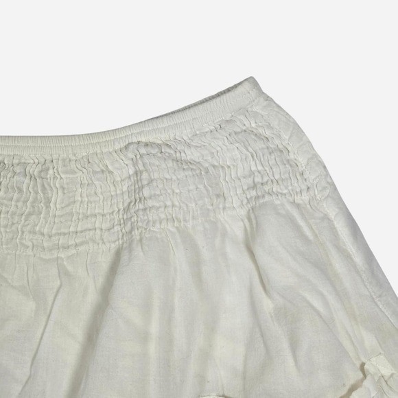 y2k L.E.I white cargo mini skirt / cotton / M / beach, vaca, coquette, 2000s