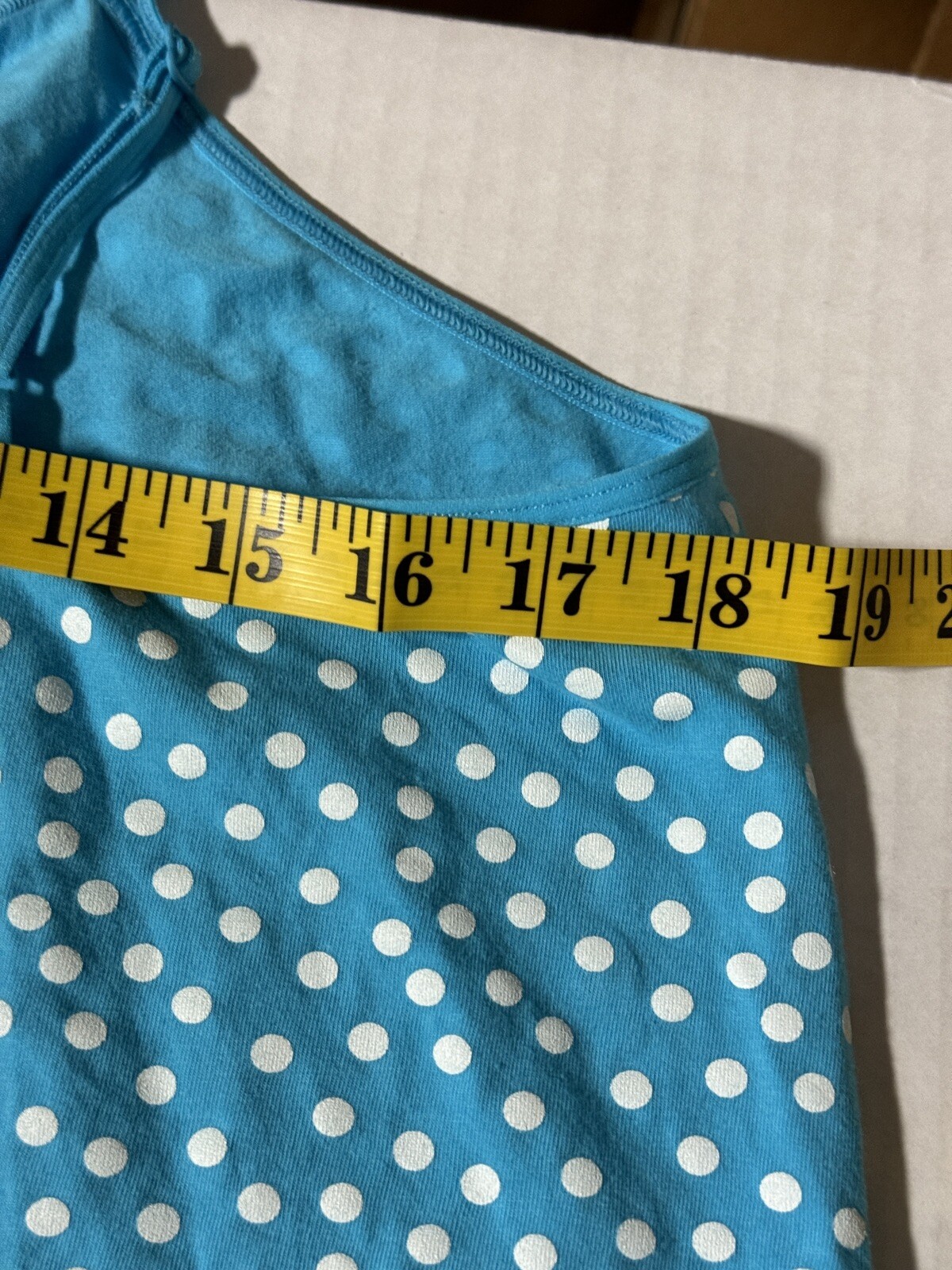 Maidenform Polka Dot Stretch Short Nightgown Women Size XL EUC