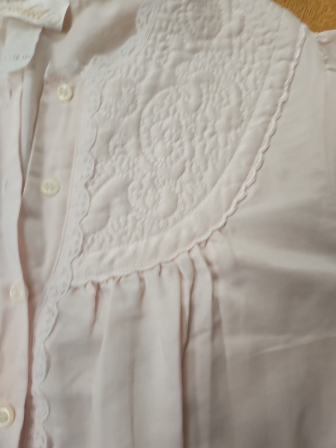 Vintage Cachet Size Large (16-18) Long Pink Embroidered Nightgown
