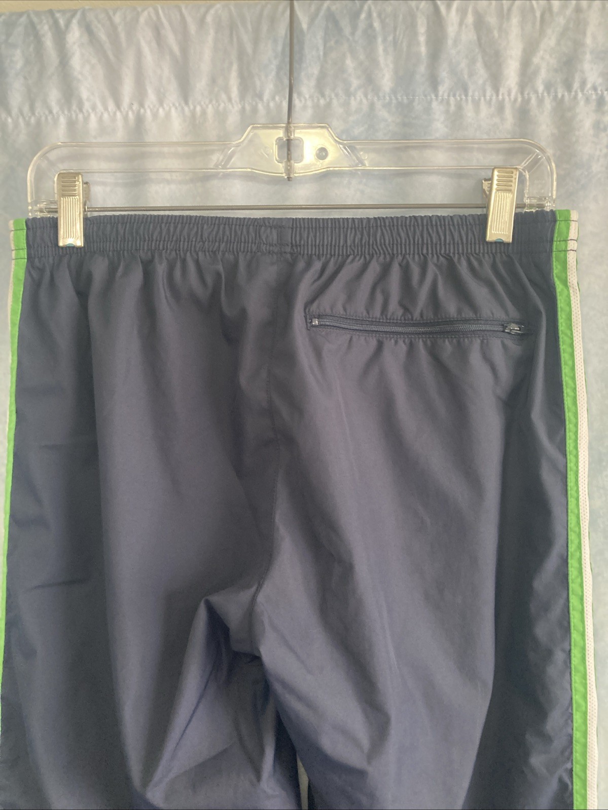 VTG Y2K Old Navy Track Pants Medium Low Rise Mesh Lined Ankle Zip Back Pocket