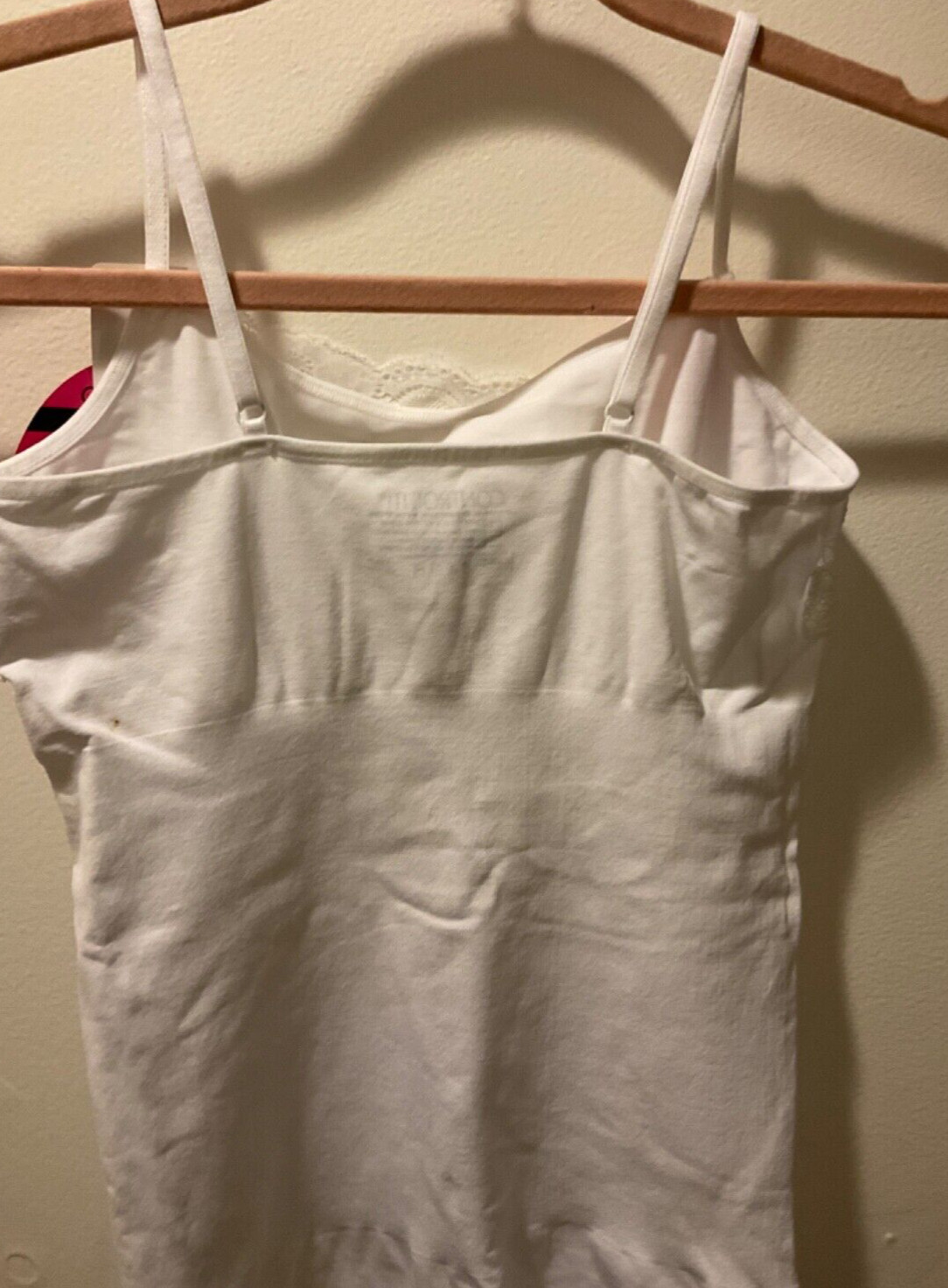MAIDENFORM 12598 Sz:2XL-White Control It Lace Bodice Everyday Control Camisole