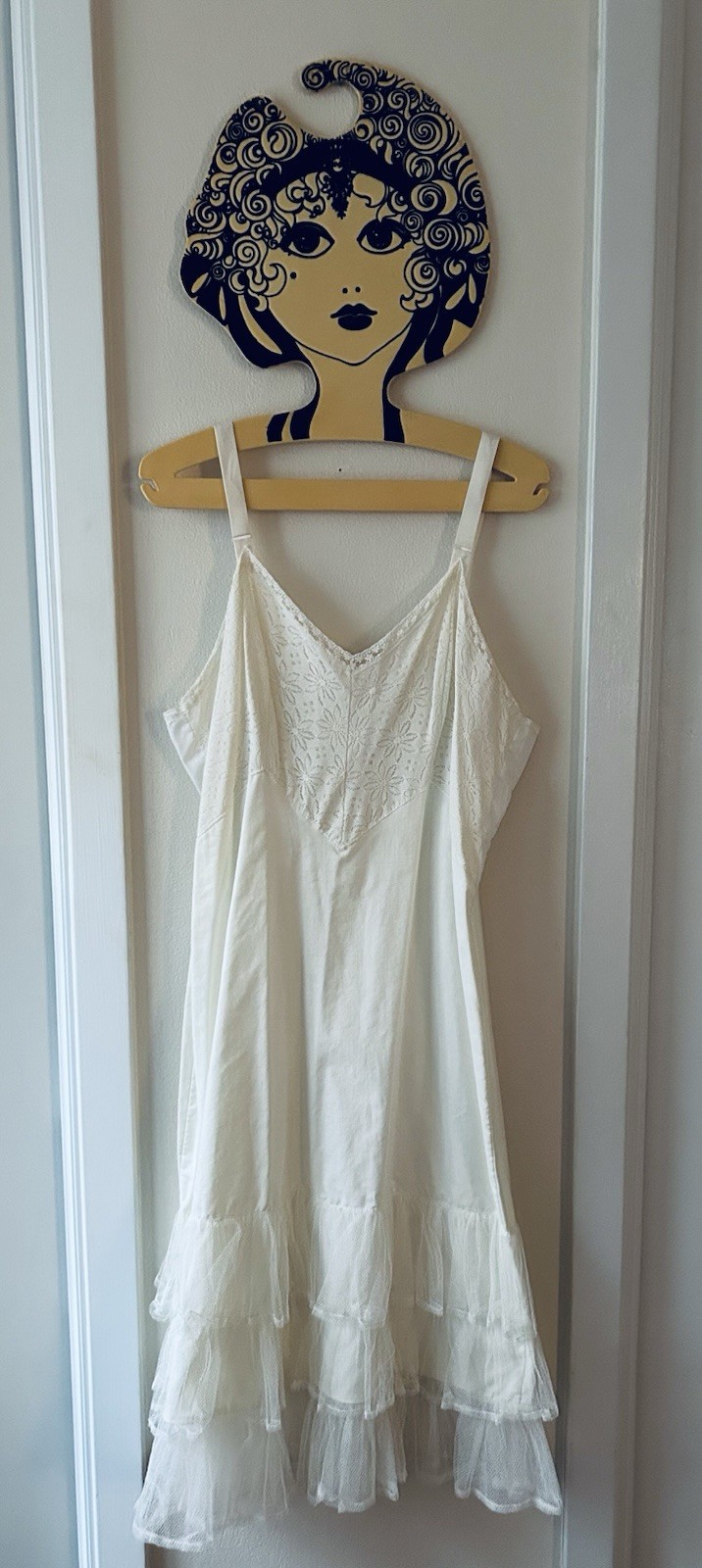 Vintage 1960s Square Dance Dress Multicolor W/Carol Brent Slip