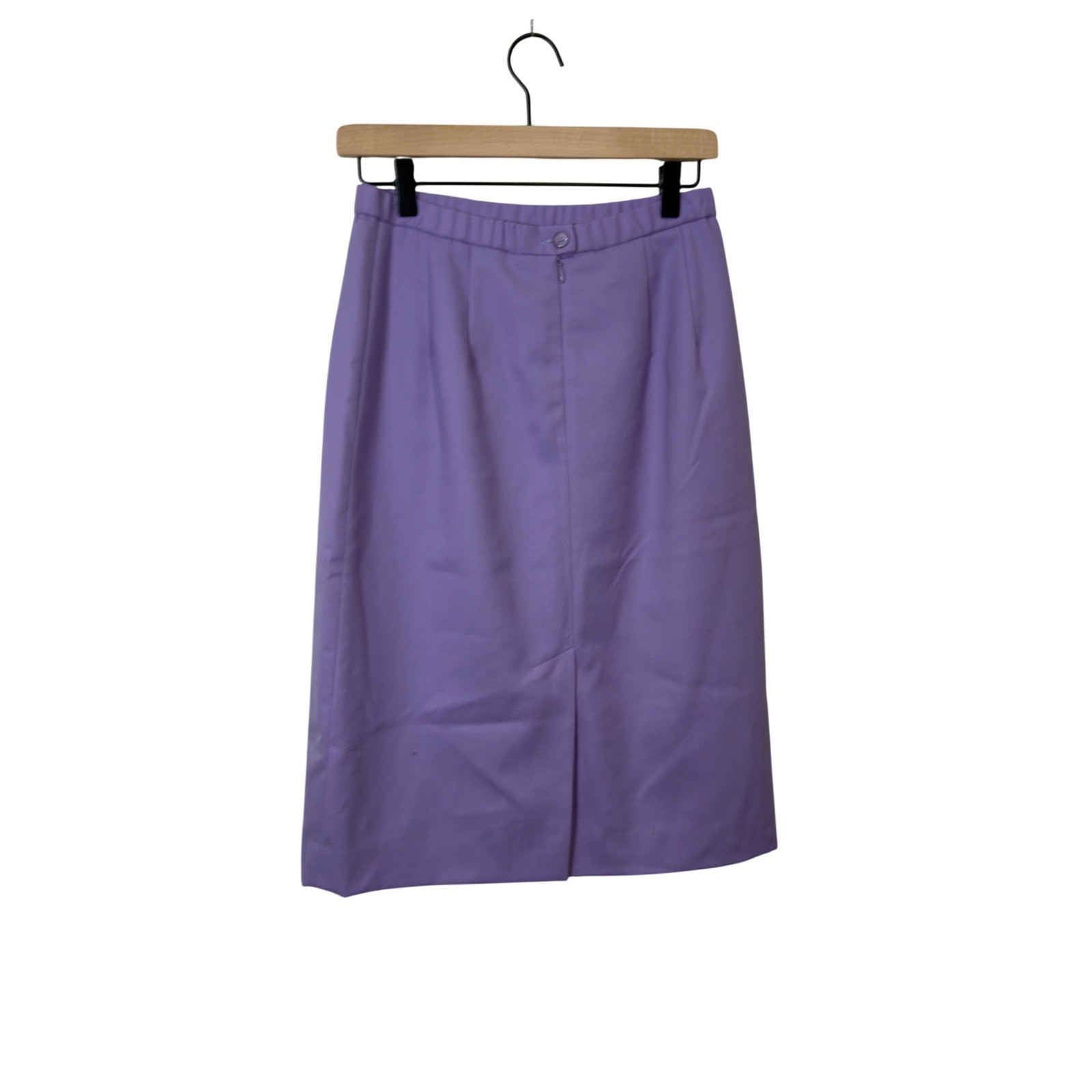 Vintage 70s Pendleton Purple Virgin Wool Pencil Skirt USA High Waist Petite