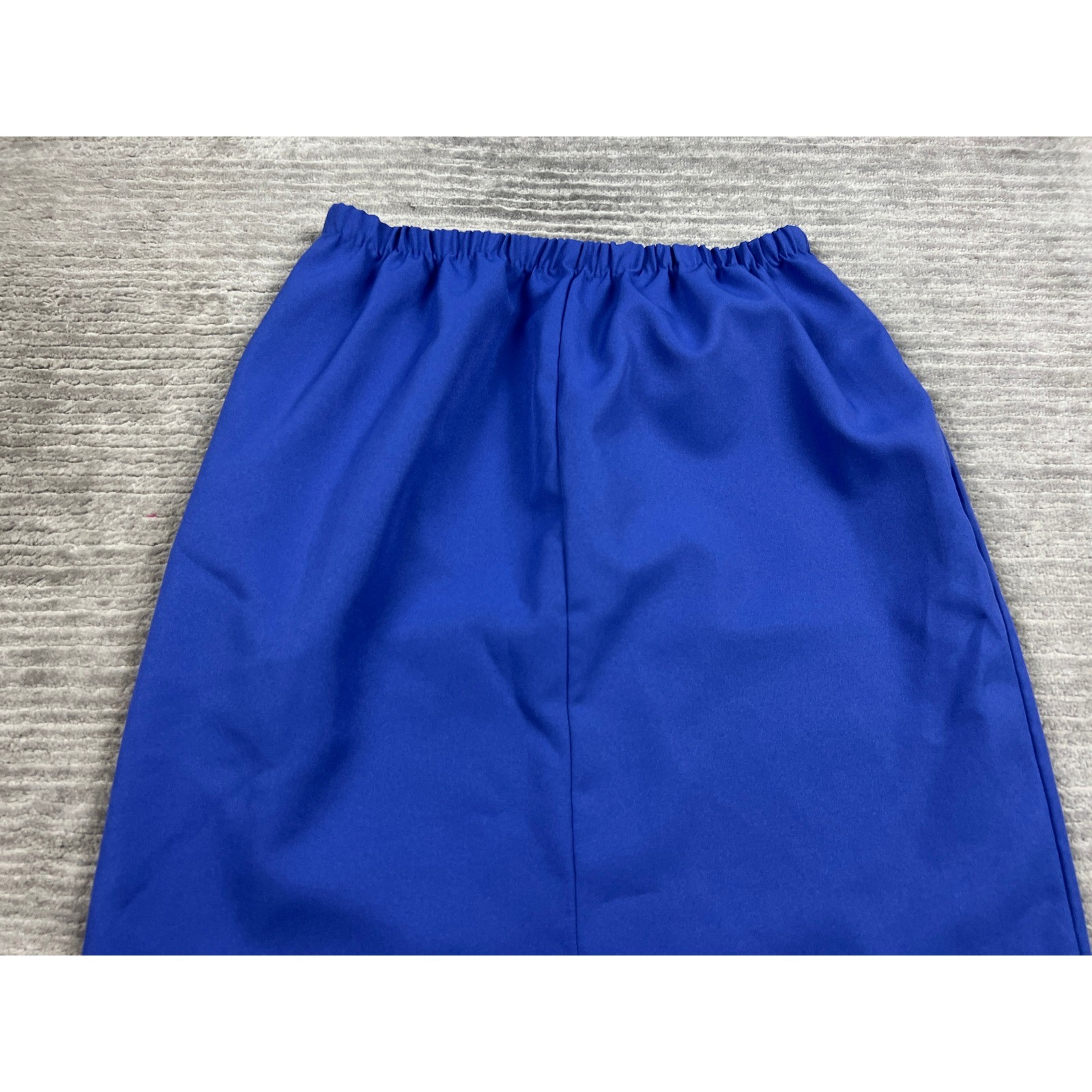 Unbranded Skirt Women Medium Blue Vintage Pencil Elastic Waist Made in USA 26846