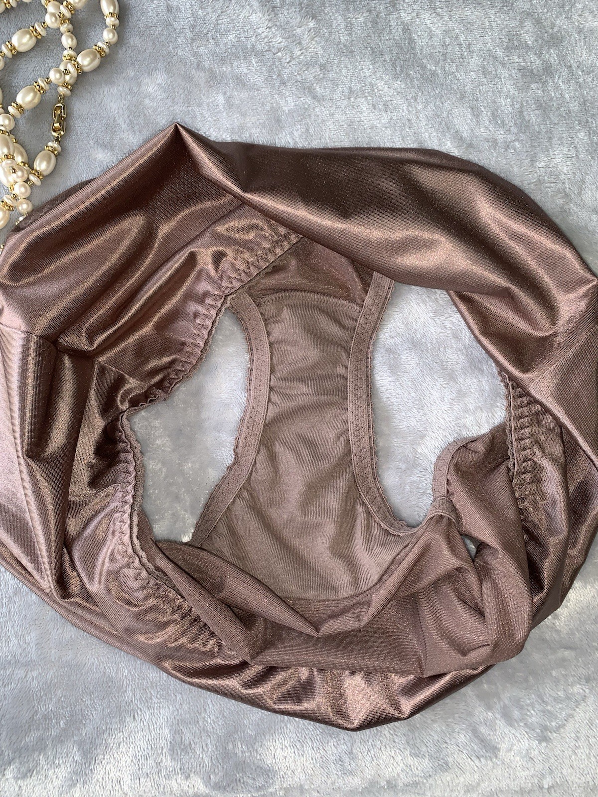 NEW Stretch Satin Girdle Panty Shaper 3X Vanity Fair Brief Panties sz 10