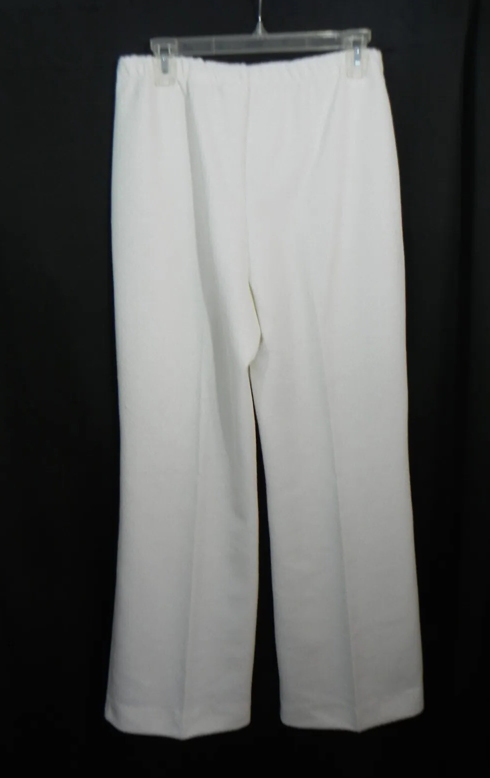 1980s MONTGOMERY WARDS Winter White Polyester Leisure Pants Suit sz 15/16 ( L )