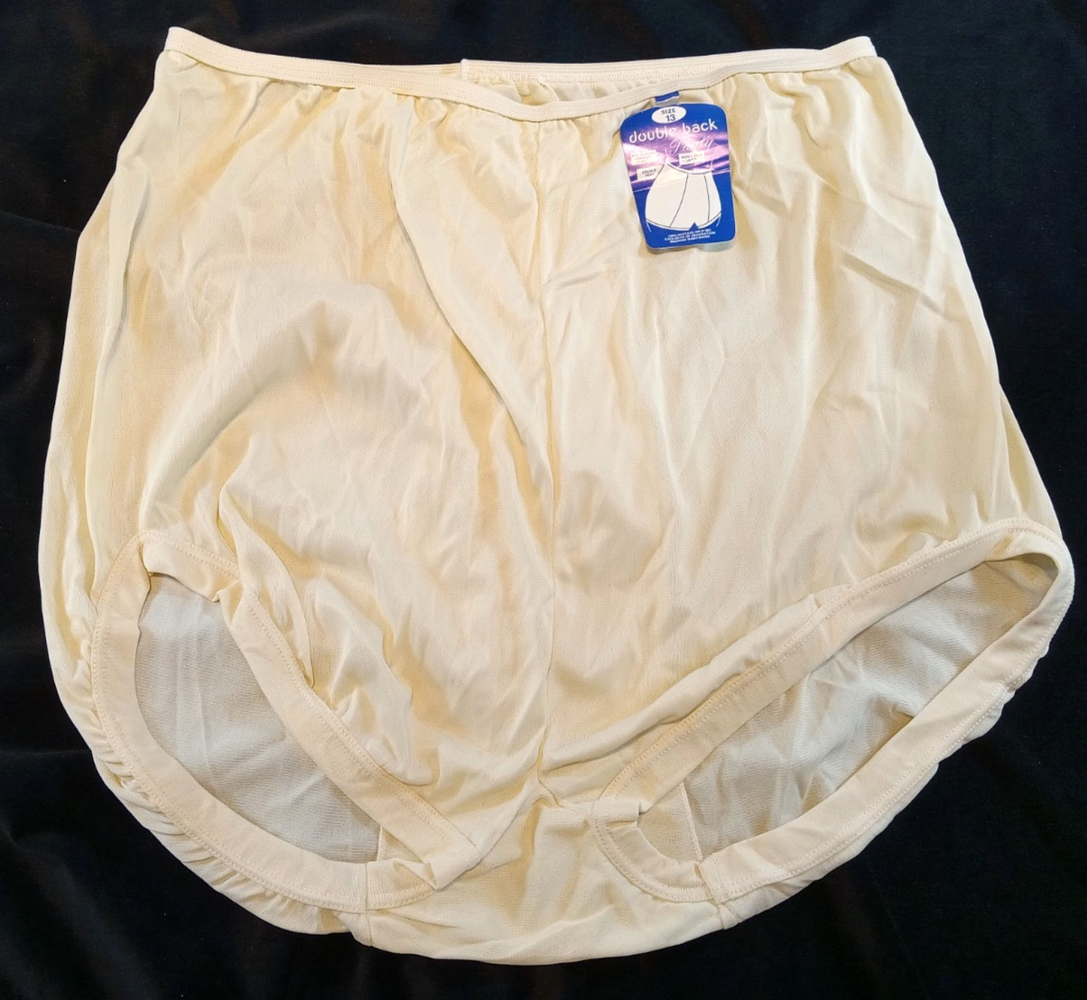 VTG SZ 13 ALL NYLON SISSY PANTIES ABSOLUTELY GORGEOUS SILKY SMOOTH NYLON CROTCH