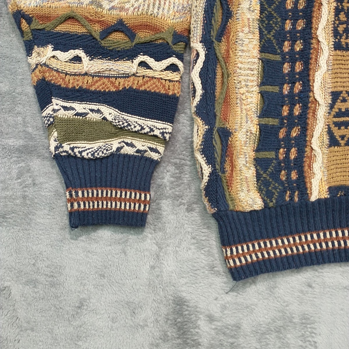 Vintage Murano Coogi Style Sweater Multicolor 90s Size Large