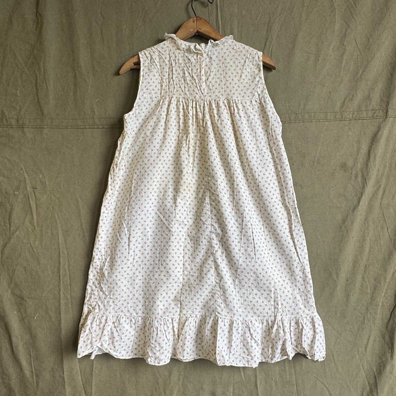 Vintage 60s Women’s Nightgown Mr. P.J. Pink Flowers Boho Folk 18X32.5 READ