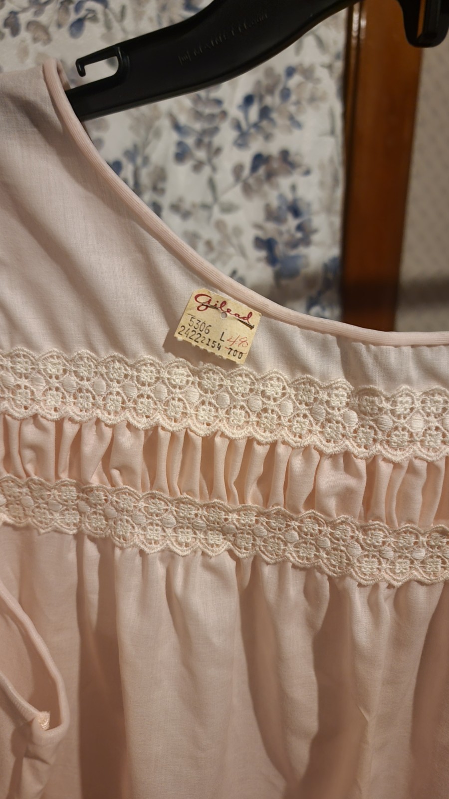 NWT NOS Vintage Women&rsquo;s GILEAD nightgown Pink Size Lg House Dress
