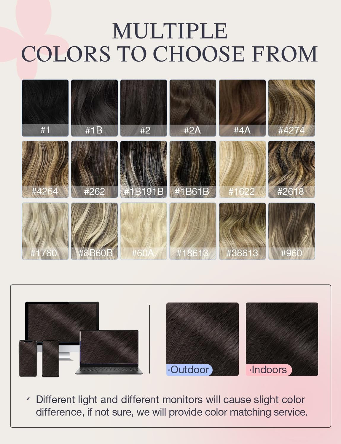 DOORES Invisi Edge Tape in Hair Extensions Light Dark Brown 10 Injection Tapeins