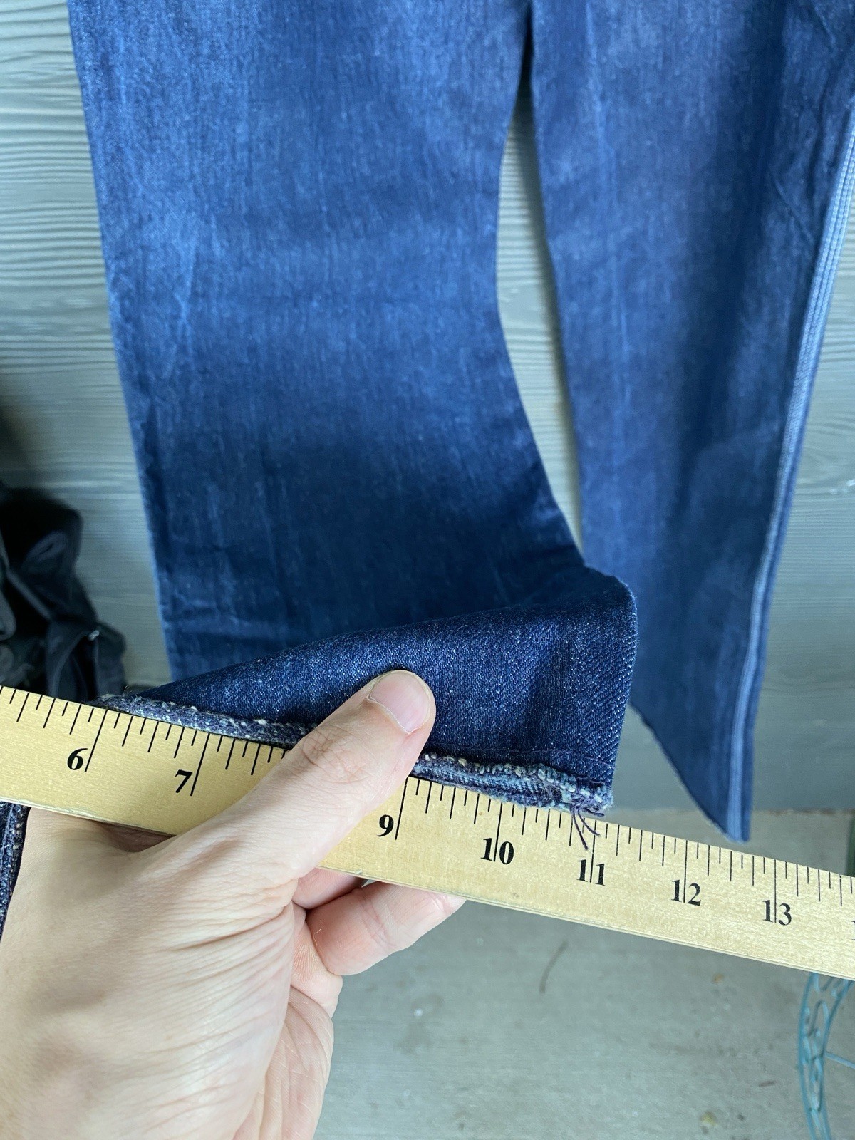 Vintage 70s San Francisco Riding Gear Wide Leg Western Jeans 25in Waist *LONG*