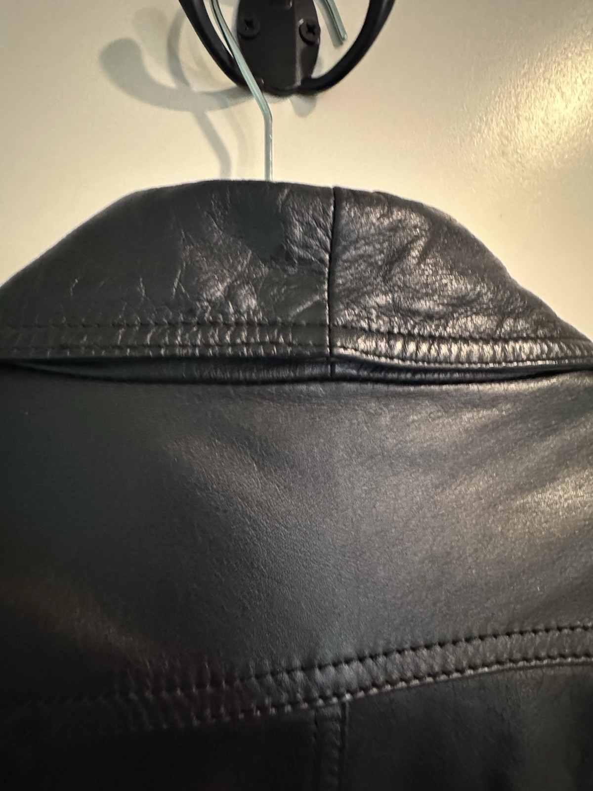 Jacqueline Ferrar Vintage Medium Trench Coat 1980s-90s Black Genuine Leather