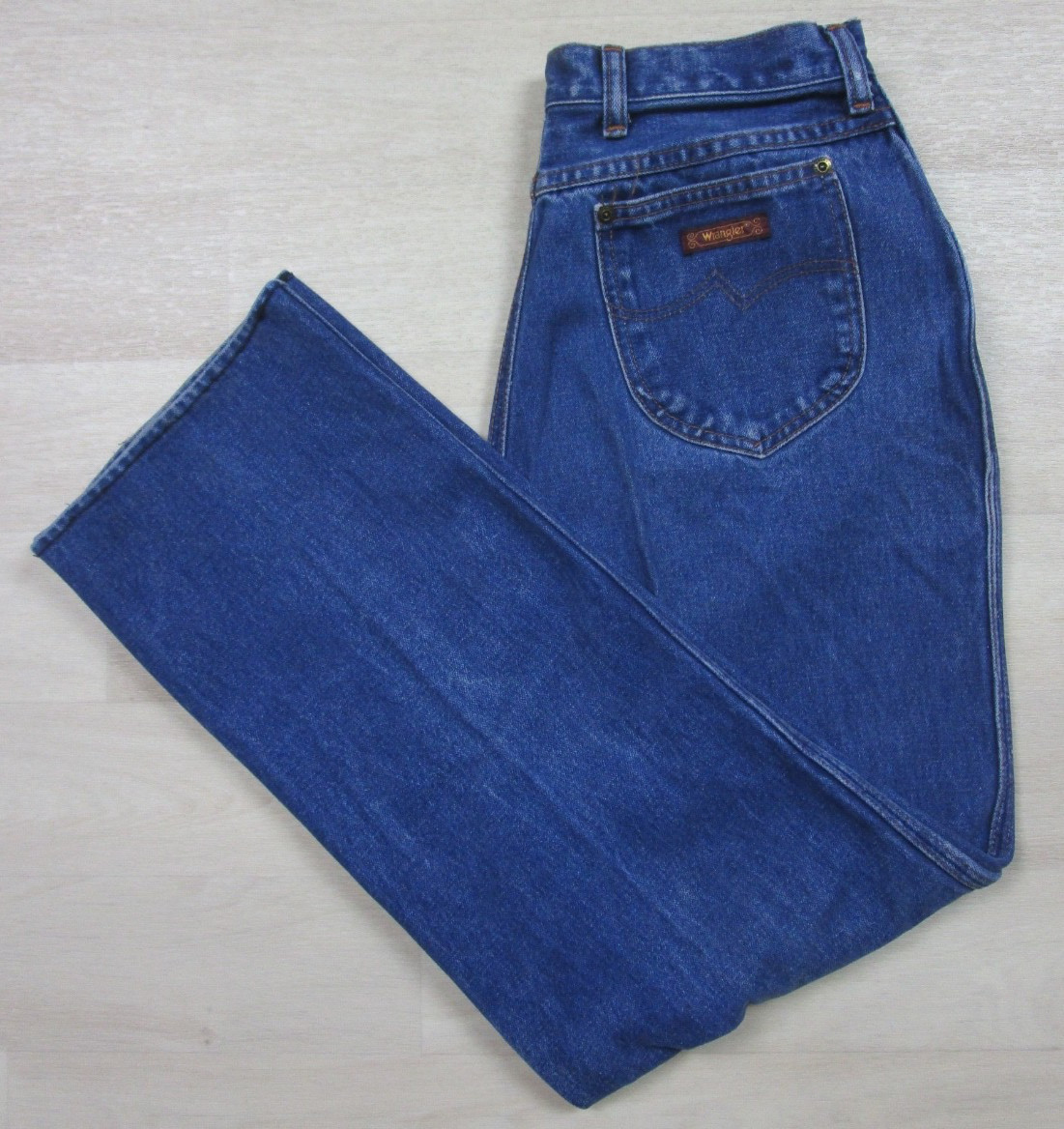Vintage 1970s Wrangler No Fault Denim Womens Jeans (29&Prime; Waist) High Rise Bootcut