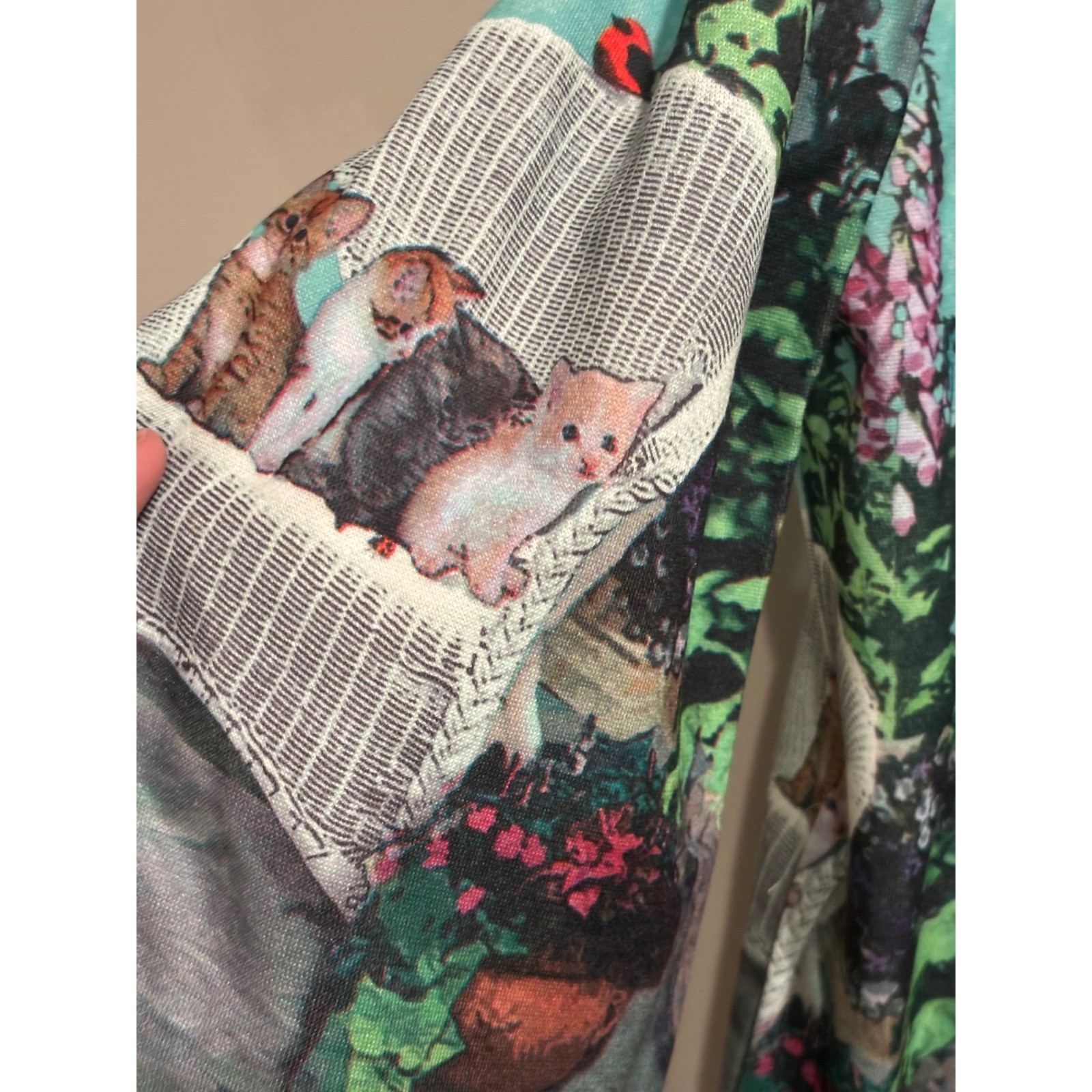 🐈 Vintage Blair « Cat Garden » Grandmacore Snap-Front Shacket 🐈
