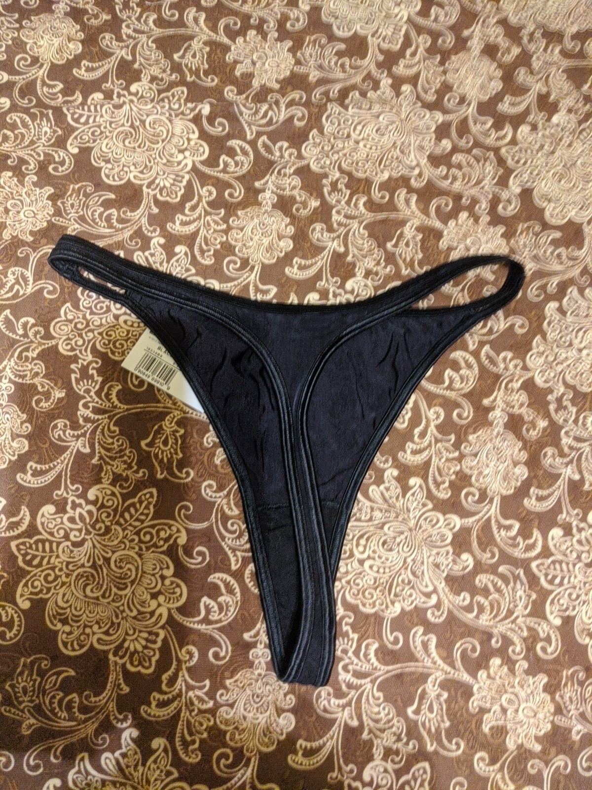 Vintage Vassarette Satin Second Skin Thong Panties Size 9/2XL