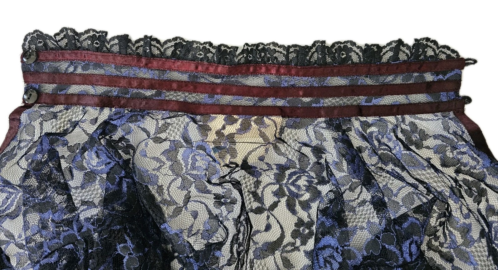 Gunne Sax Gunnies Jessica Mcclintock Victorian Sheer Lace Jacket Top XS/S
