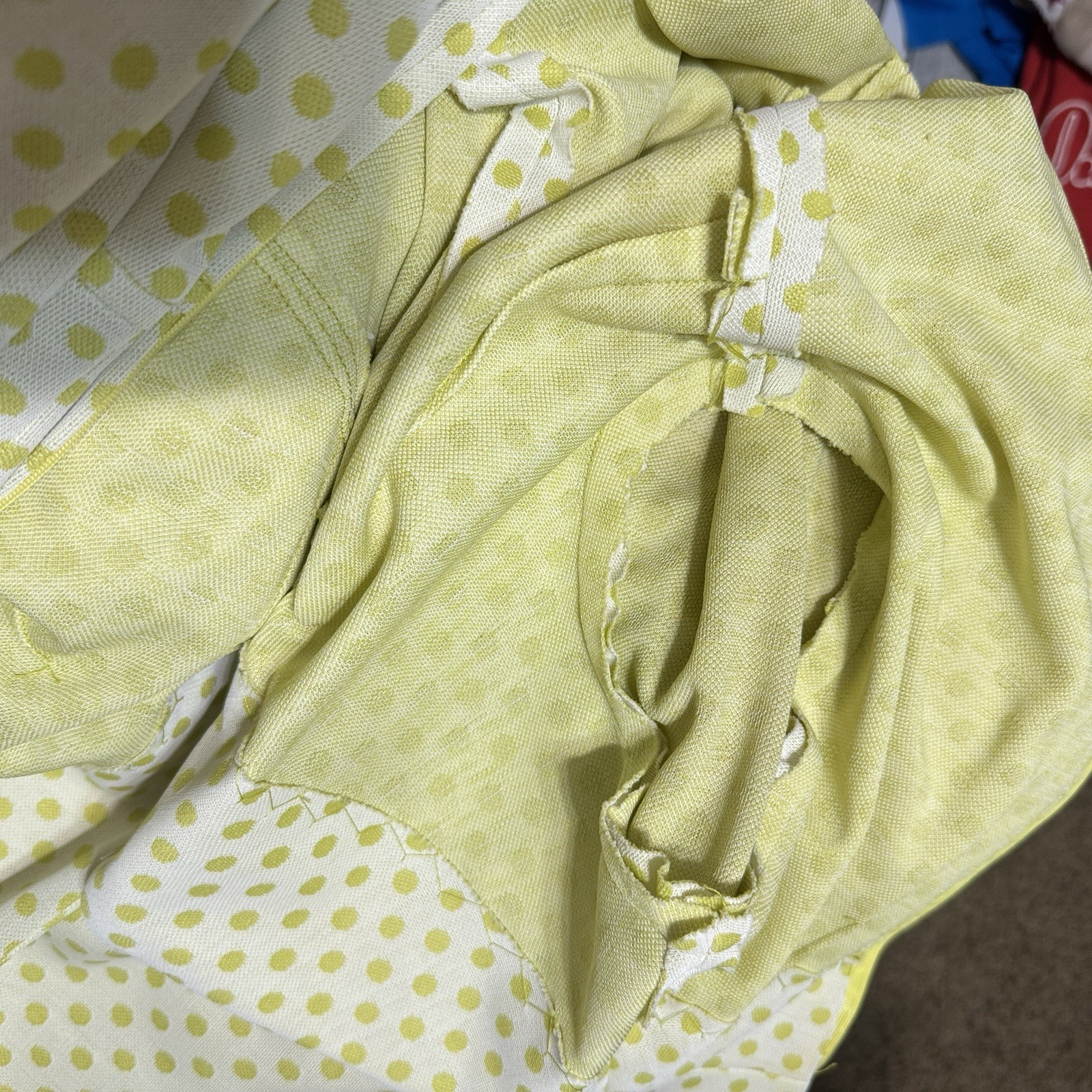 Vintage Maxi Dress 70s Yellow Polka Dot Homemade Prom Dagger Collar Mod Sz M