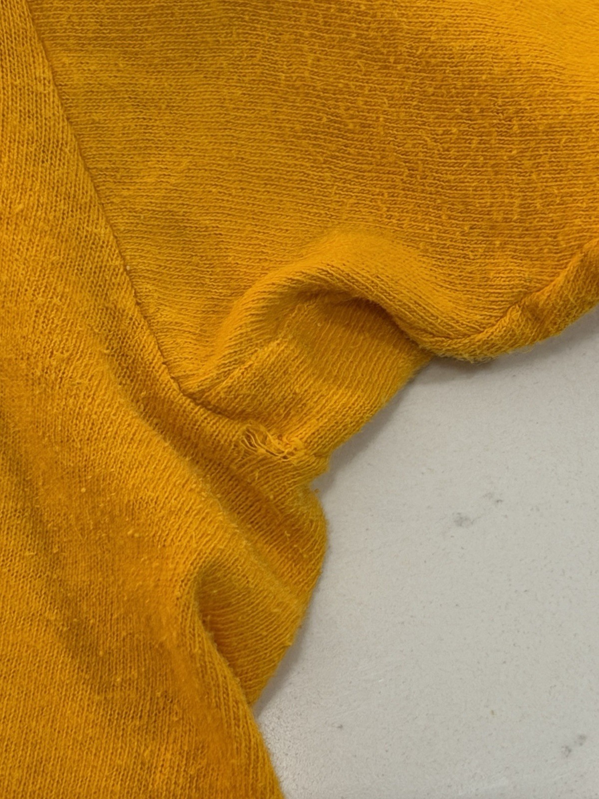 Vintage 80s 90s Track & Court Single Stitch Graphic T Shirt Yellow Sports Medium