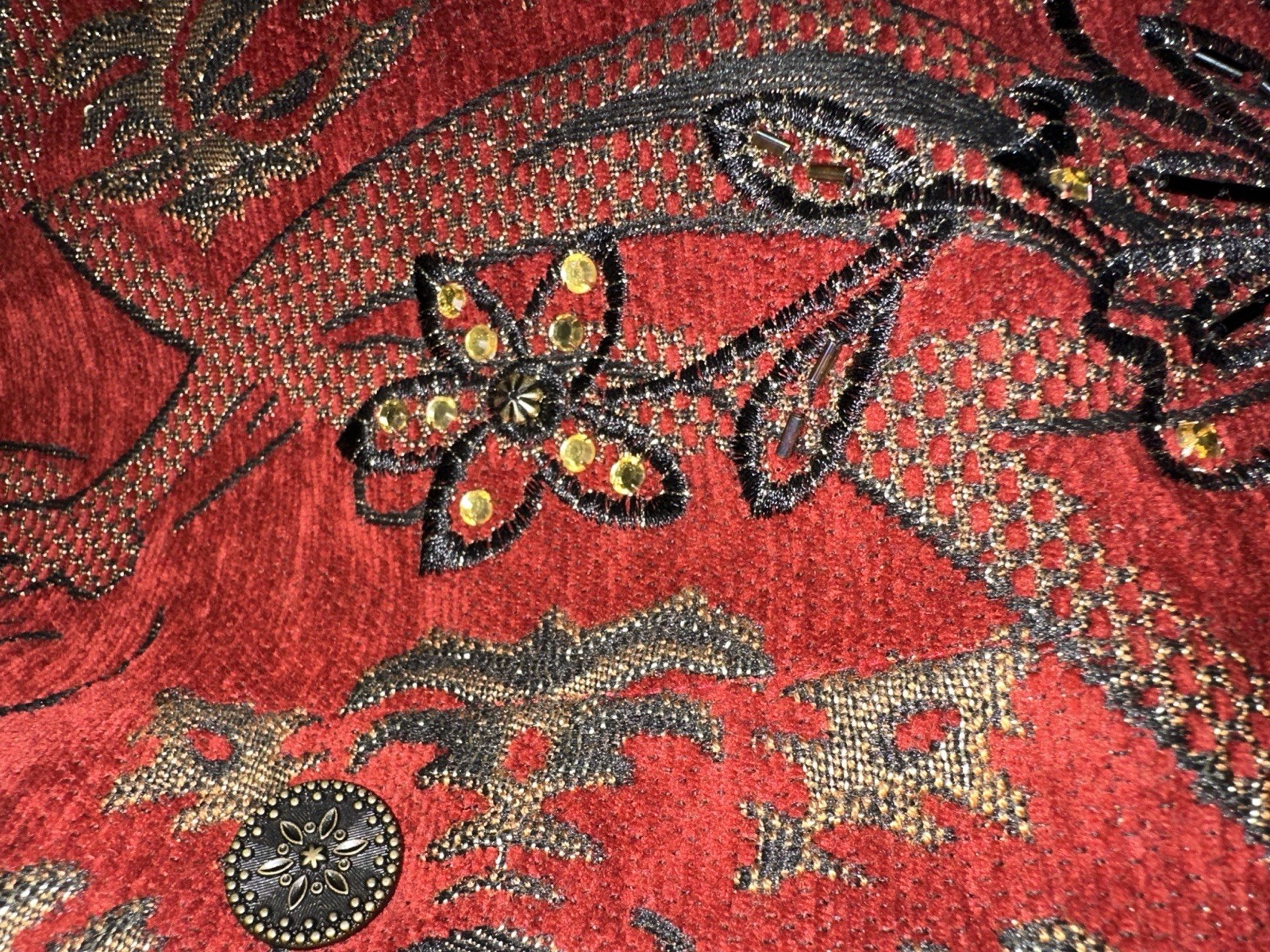 Graff California Wear Vintage Red Floral Women’s