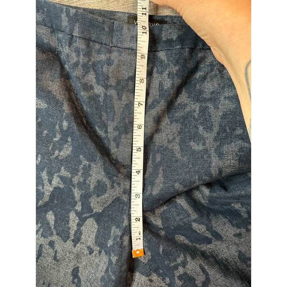 Vintage Womyn Textured Patterned Stretch Denim Pants Size 10 Made in NYC USA