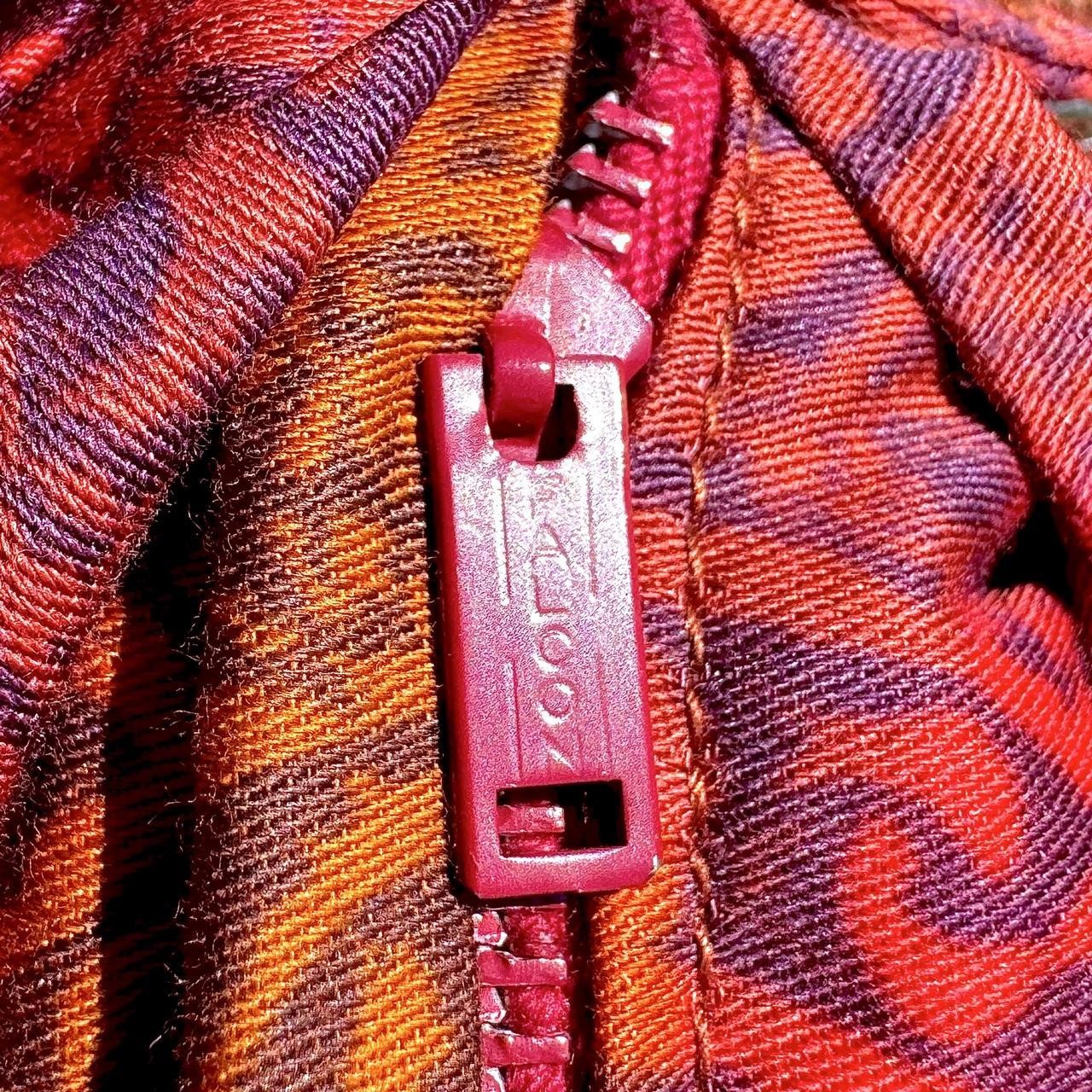 50s red & orange psychedelic medallion paisley silk cotton cocktail dress