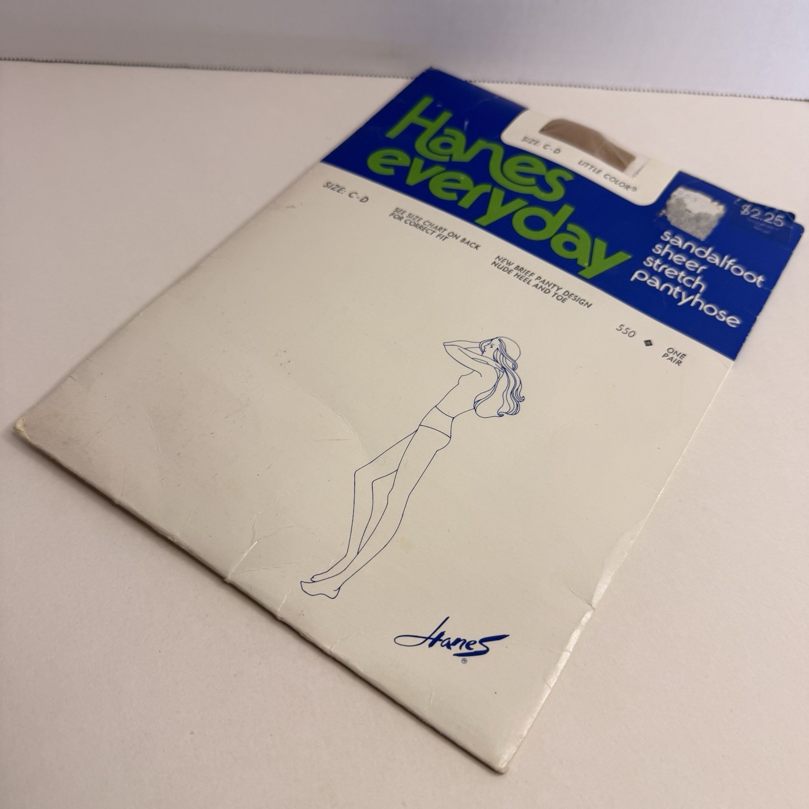 Vintage 1978 Hanes “Everyday” Pantyhose – Size C‑D – Little Color – NOS