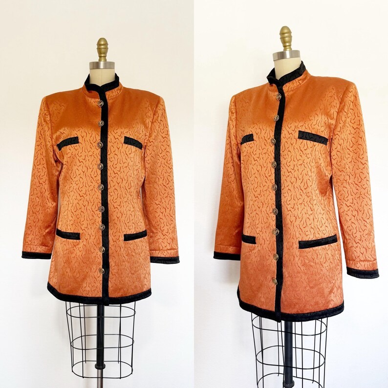 1980s Emanuel Ungaro Blazer / Vintage Ungaro / Blazer Dress / Size Large
