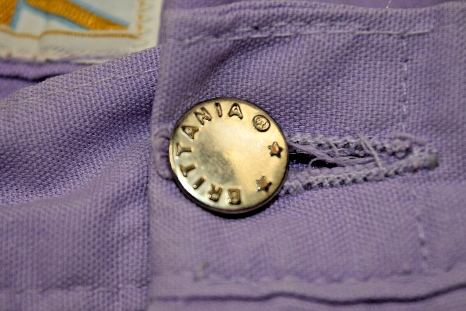 Vintage Pants Size S/M 70s Brittania Soft Lavender Purple Straight Leg High Rise