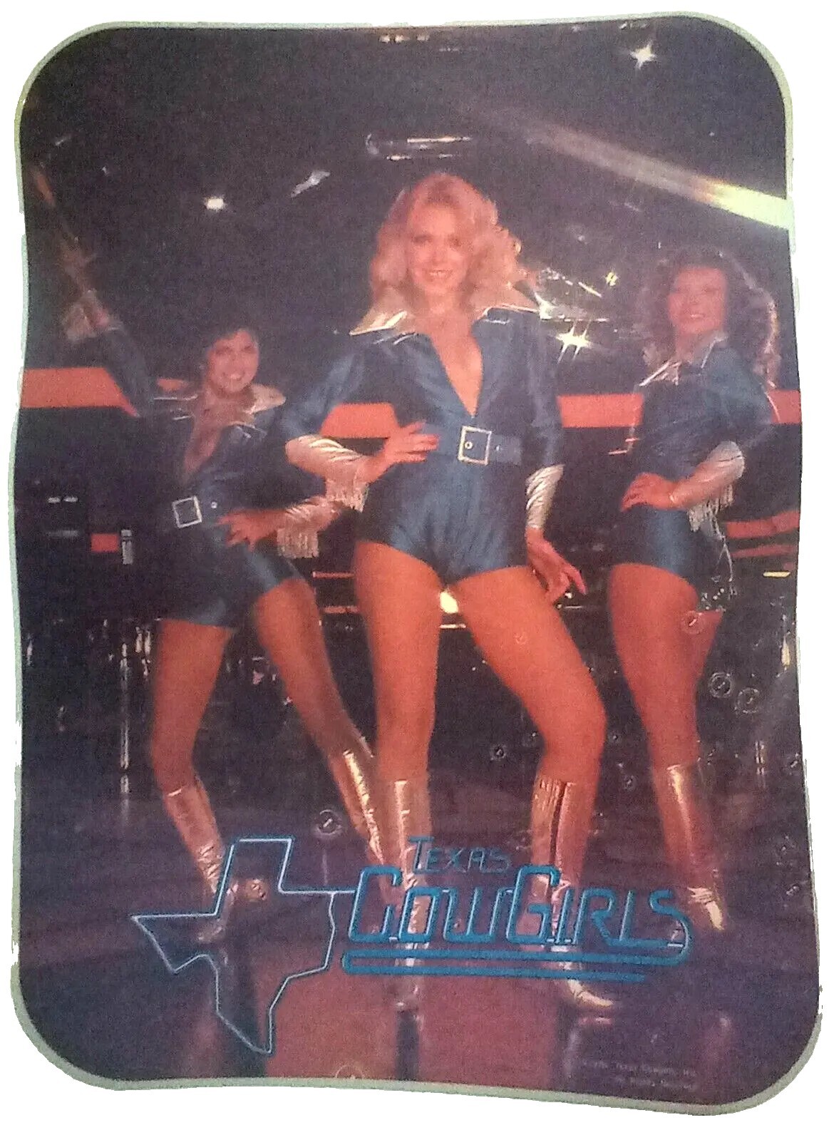 Vtg NOS &rsquo;78 « Texas Cowgirls » Heat Transfer Photo T-shirt Iron-On 11&Prime; x 8&Prime; Rare