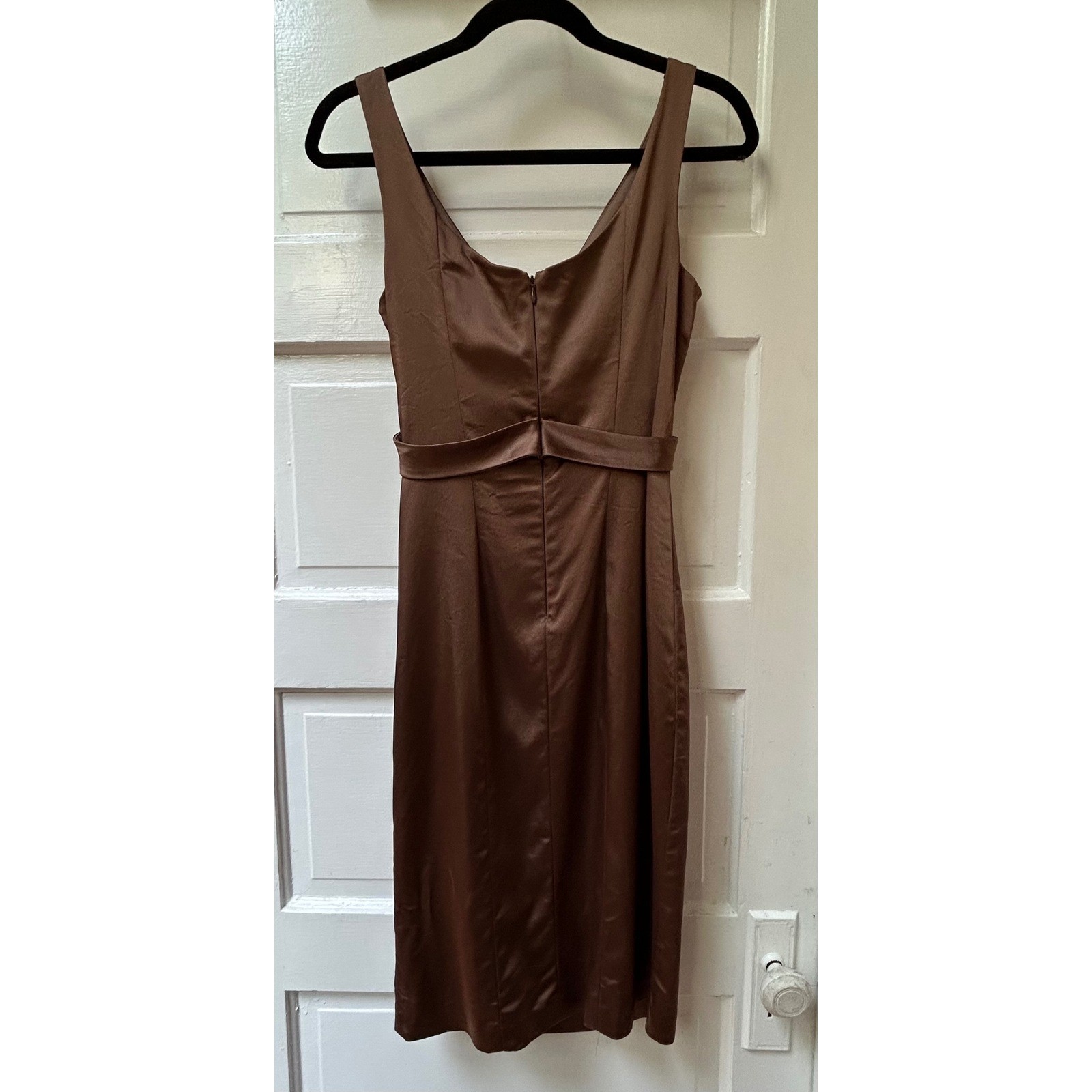 Cache Copper/Brown Bodycon Midi Dress Size 8 Vintage!