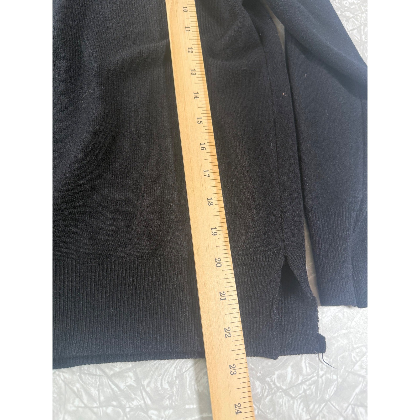 Jayne Taylor Vtg Black Turtleneck Sweater Back Zip Acrylic Hong Kong MOD Goth