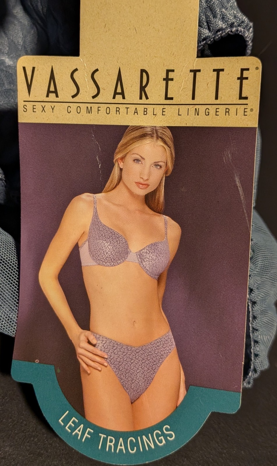 4X Vassarette Lingerie Panties Nylon Blend Leaf Tracings Print 18-177 8 / 46 NWT