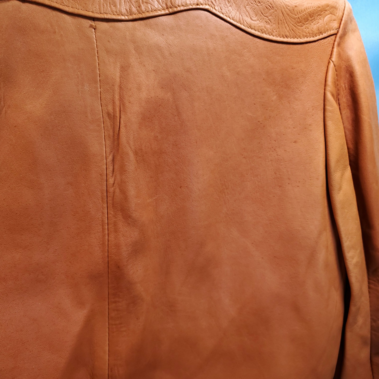 VTG Kenny Rogers Leather Jacket Western Lambskin Women Size 12 USA made Schott
