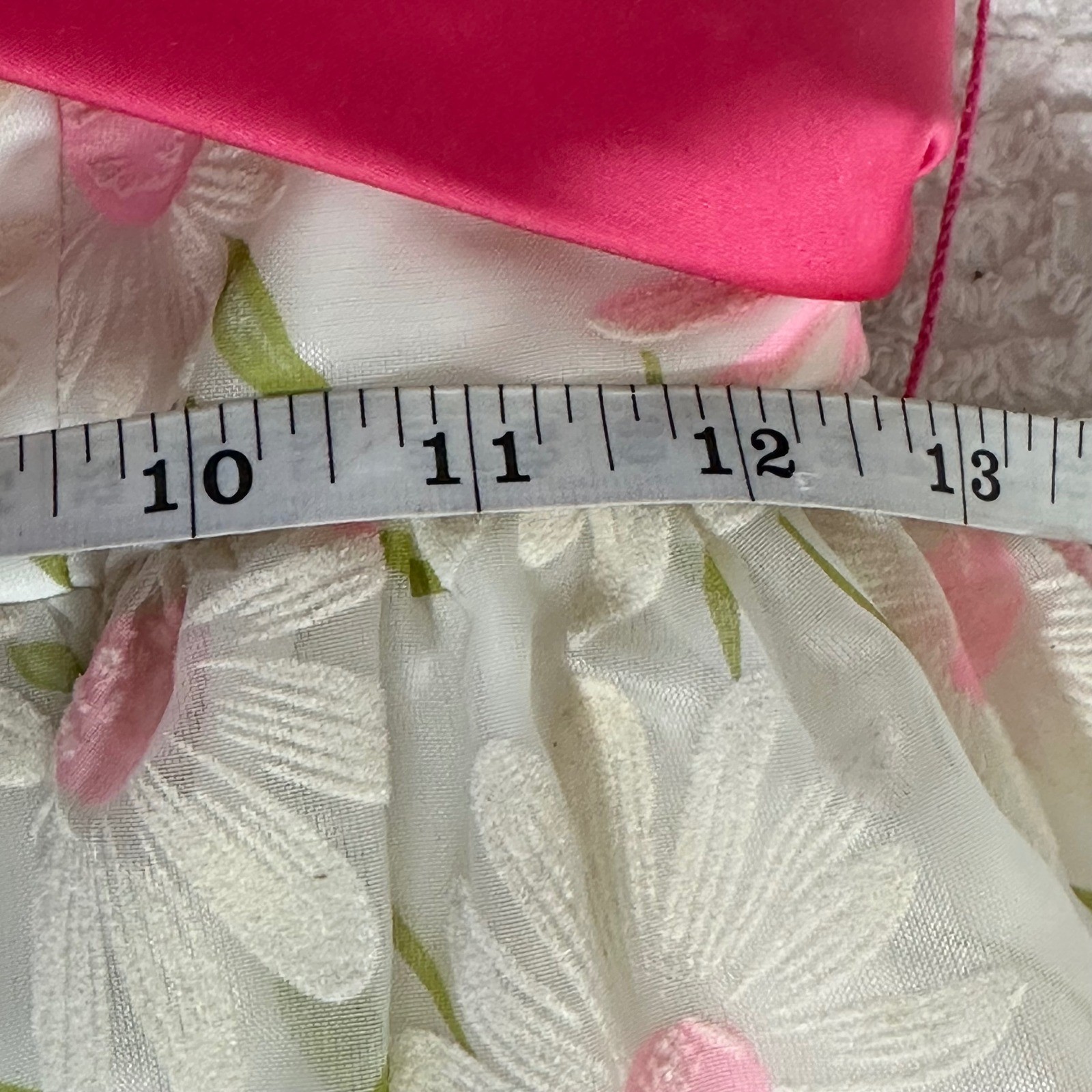 Lorrie Deb Vintage Floral Ruffle Maxi Dress Pink Daisy 1960s Chiffon Cottagecore