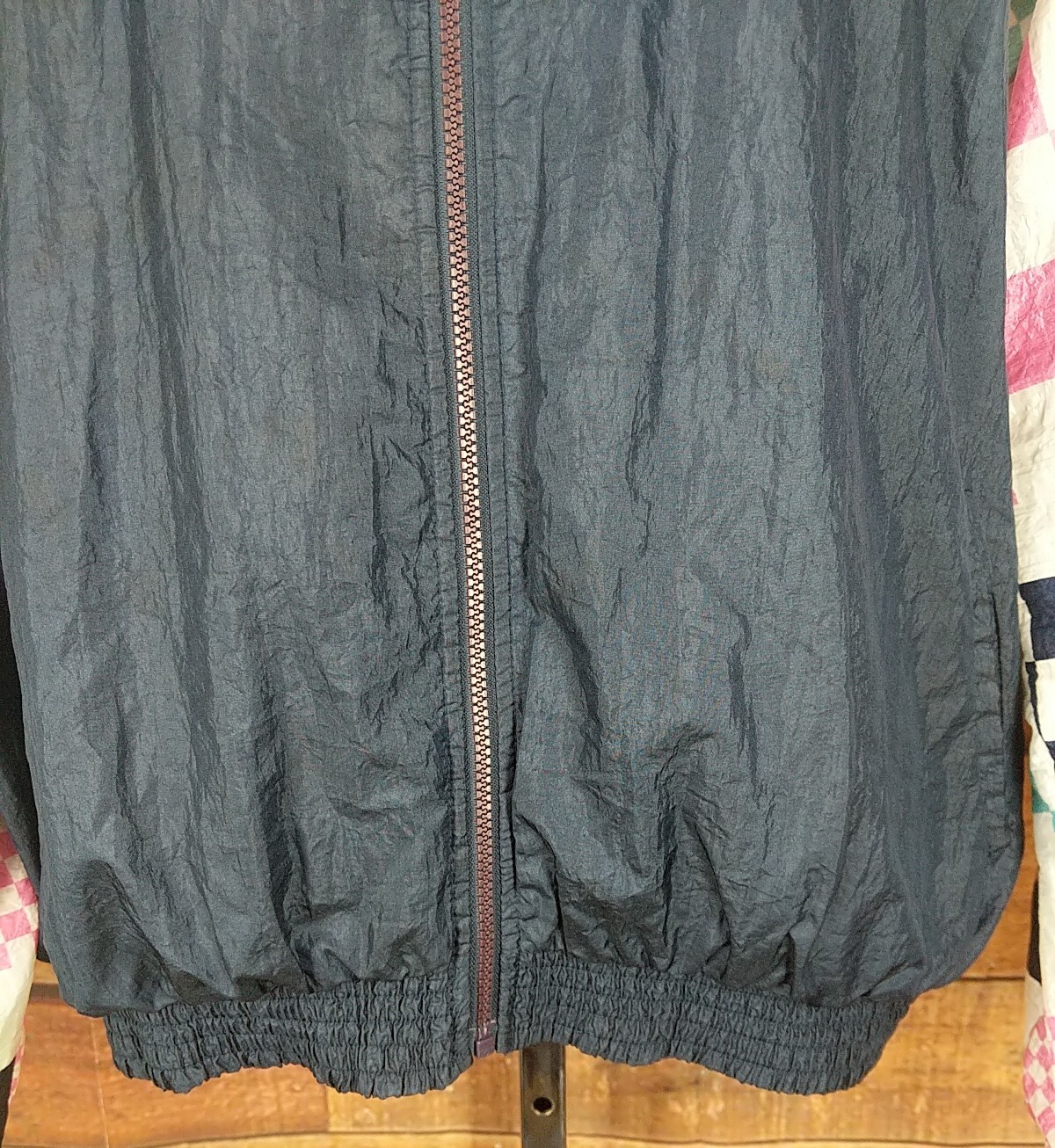 Vtg Sergio Tacchini Jogging Windbreaker Jacket~womens XLT~Blue Pink Check