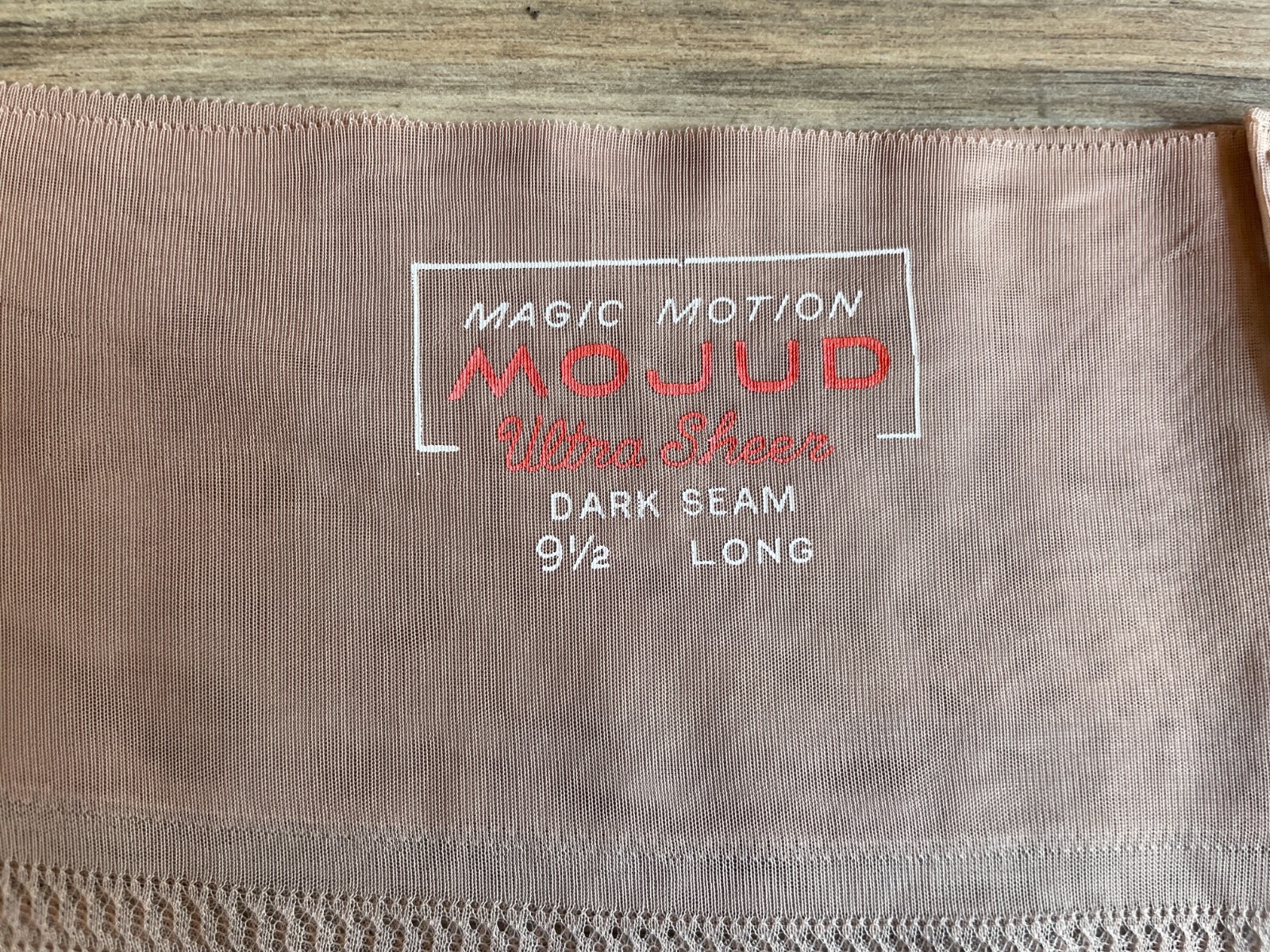 Vintage 1950s Mojud Magic Motion Seamed Stockings, Dark Seam, 4 Pair Never Worn