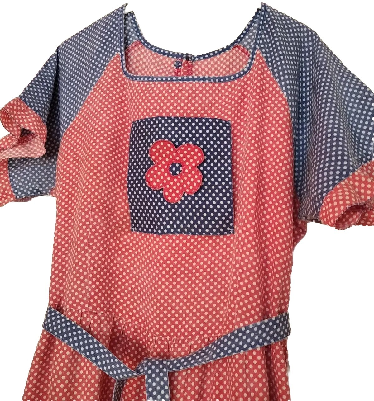 Vintage Soviet women&rsquo;s polka dot dress 1980s USSR