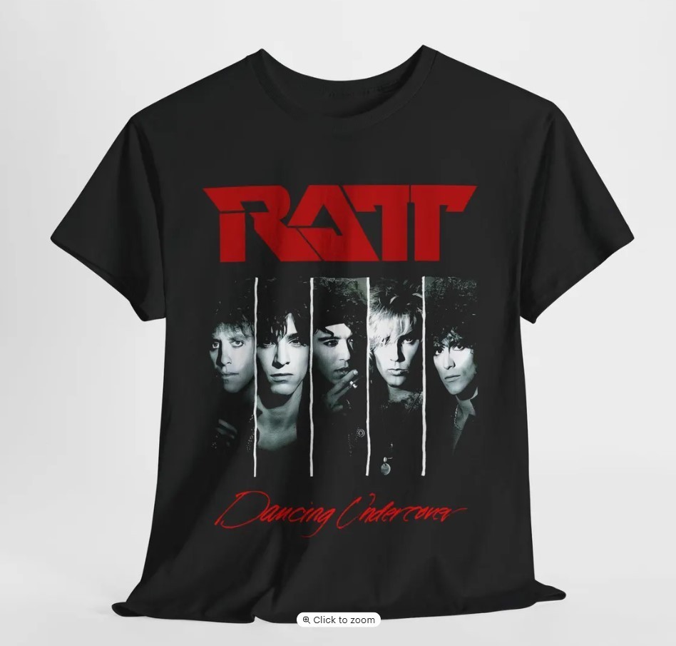 Ratt Band Album Cover T-Shirt: Vintage Rock Graphic Tee