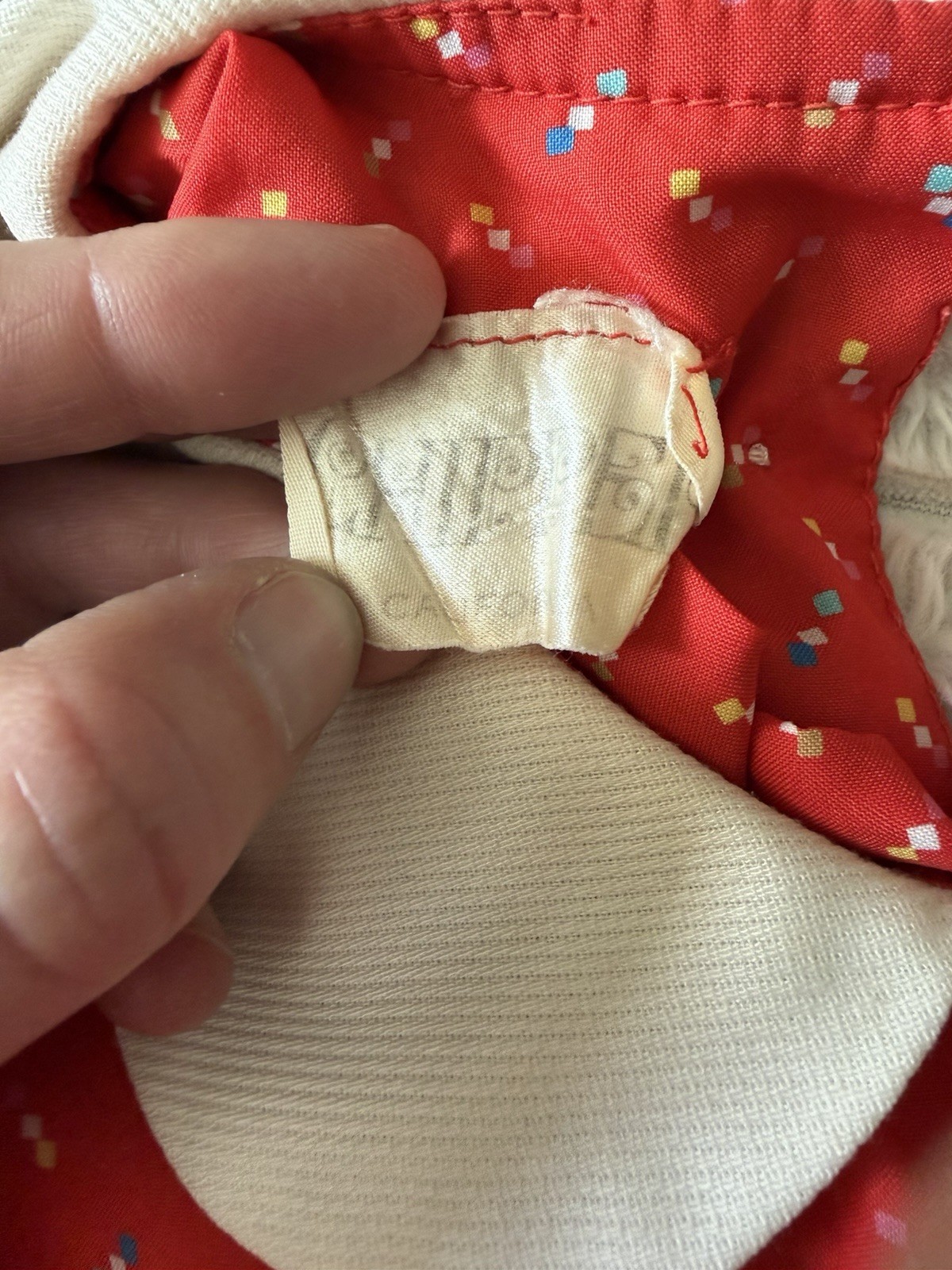 80s Lightweight Red Dress Chipper California