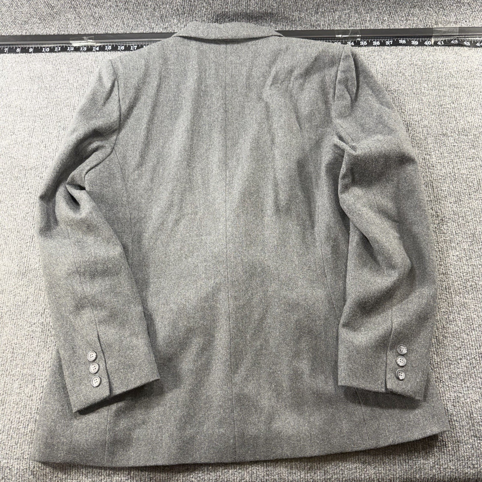 Vtg Pendleton 100% Wool 2-Pc Women&rsquo;s Dark Gray Suit Blazer S 12, Pants S 12