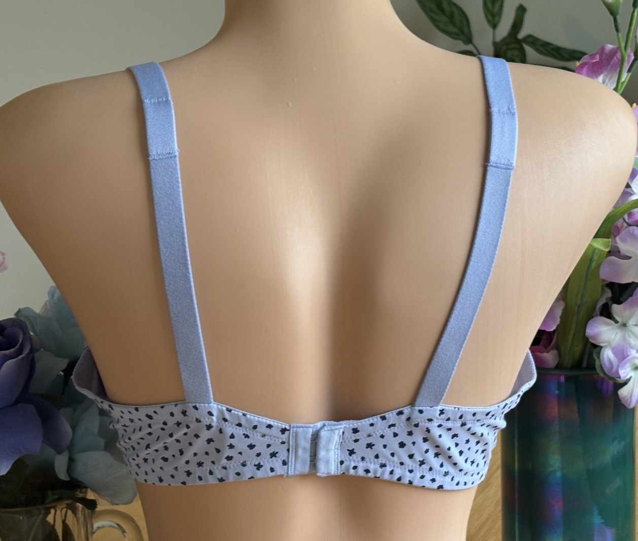 OLGA 38C Violet Speckle Luxury Lift Full Figure Molded Cup Underwire Bra #50010