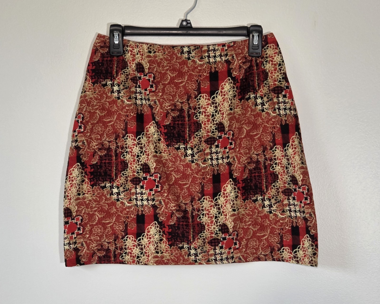 Vintage Hand Made Micro Corduroy 1970s Mini Skirt No Label